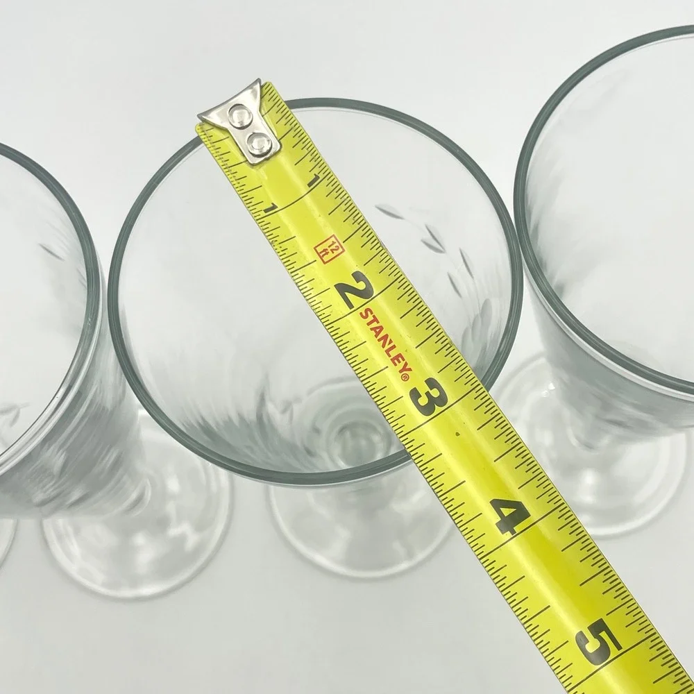 Princess House Heritage Set of 4 Crystal Pilsner Glass 7.5
