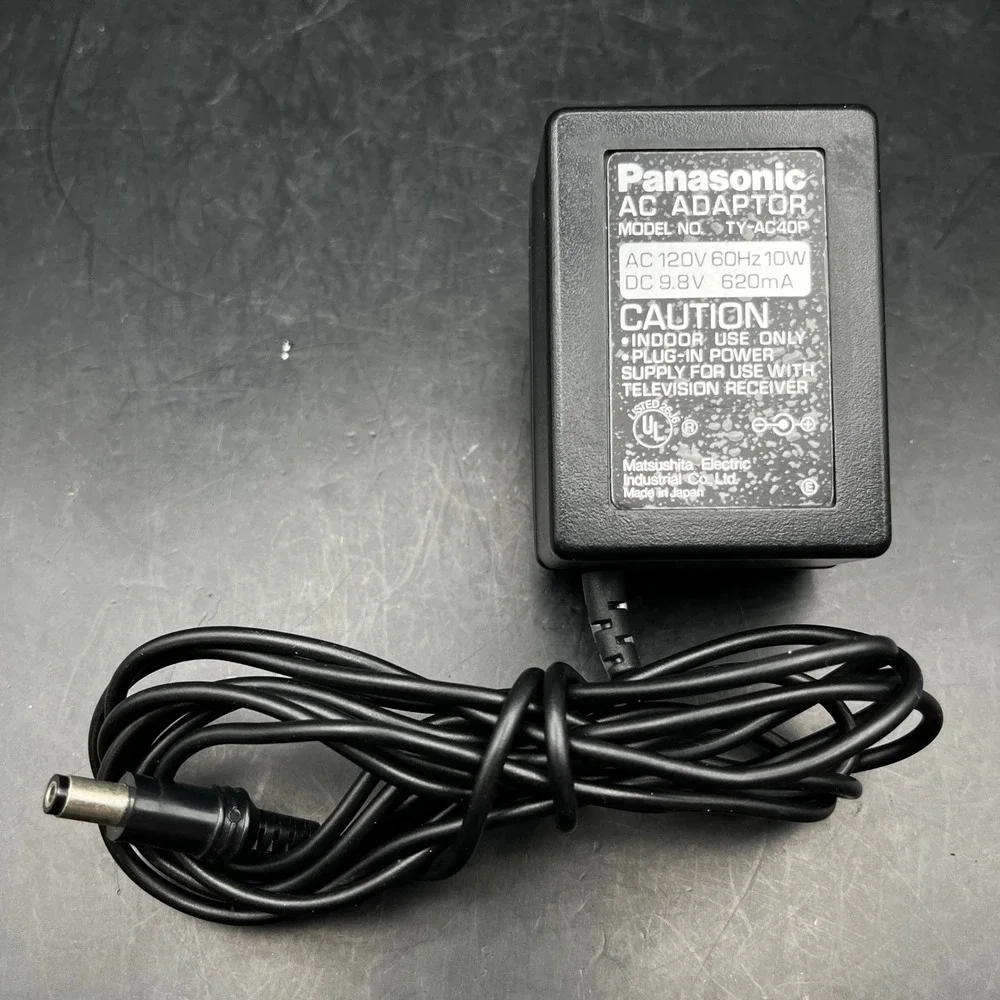Panasonic AC ADAPTOR TY AC40P‎ 120V 60Hz 10W DC 9.8V 620mA Power Supply
