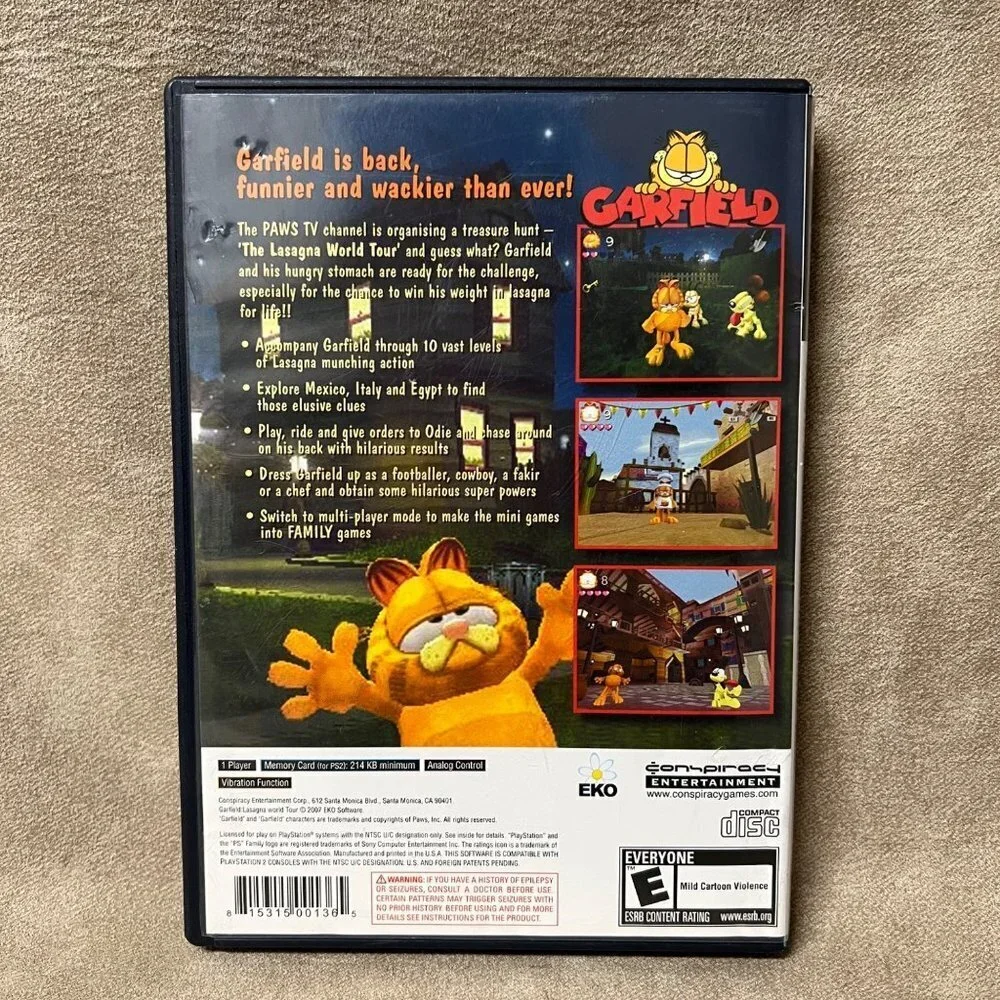 sony garfield lasagna