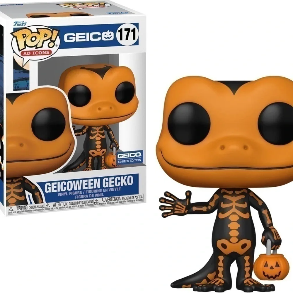 BNIB Limited Edition Geicoween Orange Gecko Funko Pop Ad Icons #171