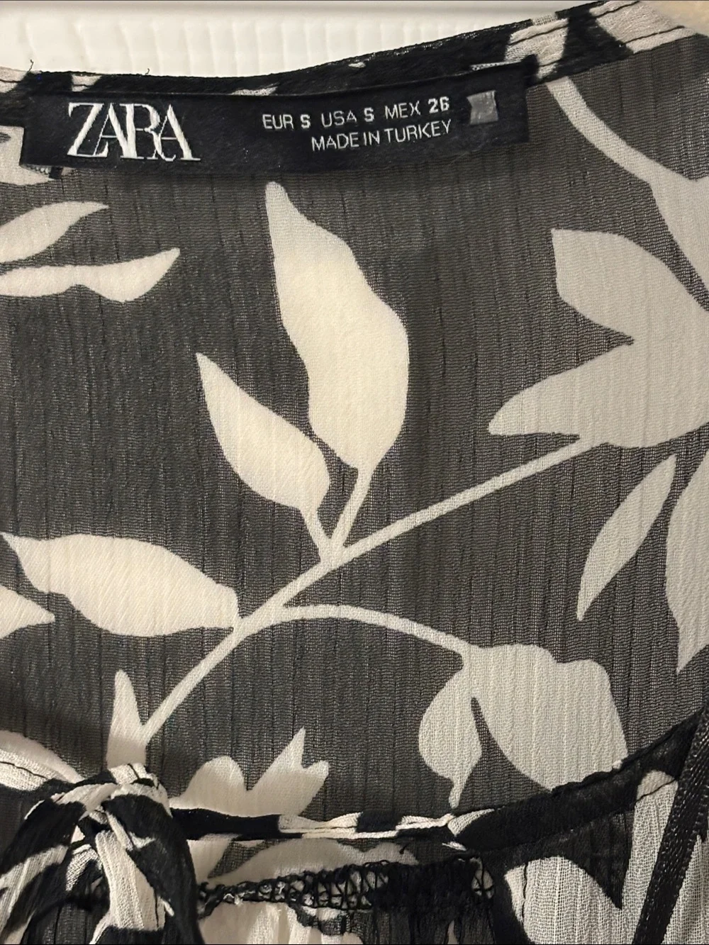 Zara sheer blouse