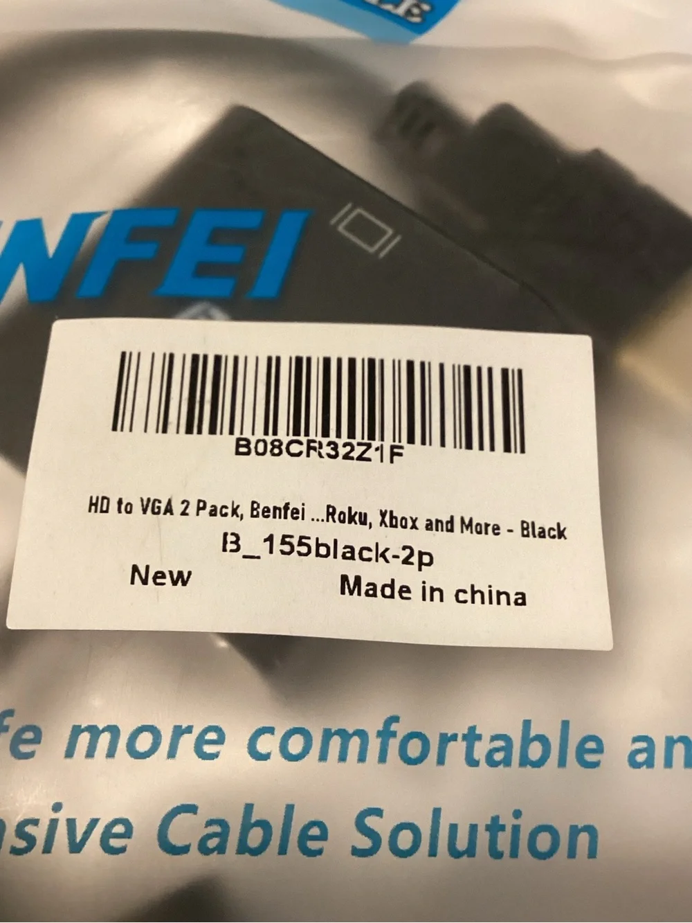 Benfei hdmi vga