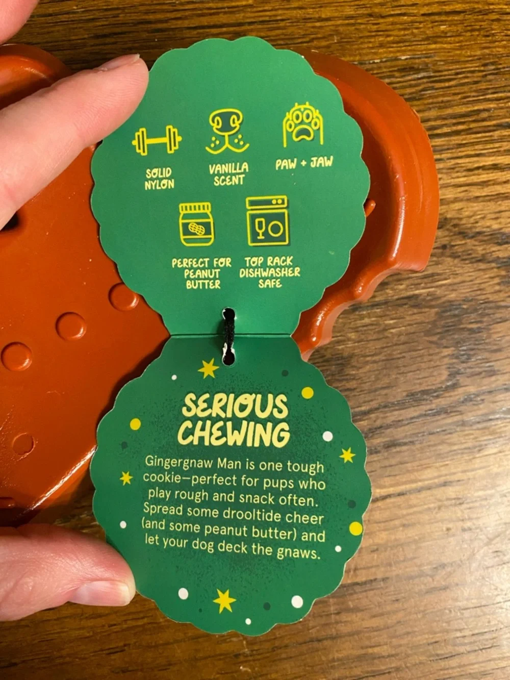 Bark chewable gingerbread
