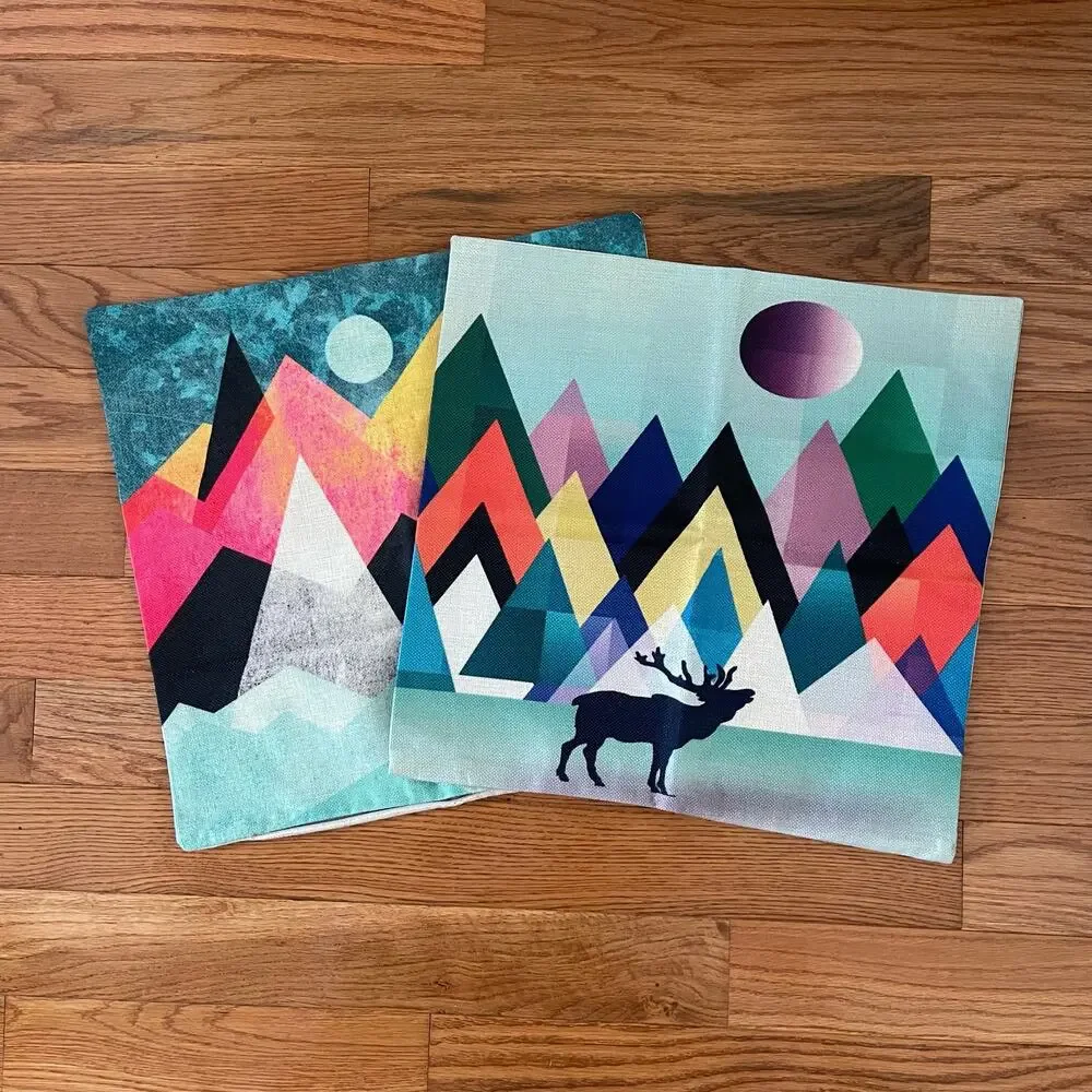 Elisabeth Fredriksson Square Pillow Covers 2 Pack Multicolor 17.5