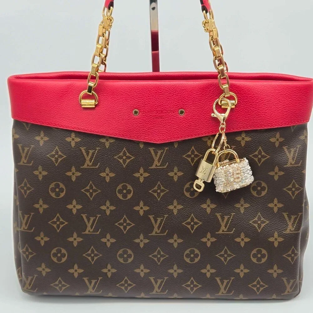 Louis Vuitton Gold Padlock Key 🔒 Authentic LV Charm + Unbranded Bag Keychain