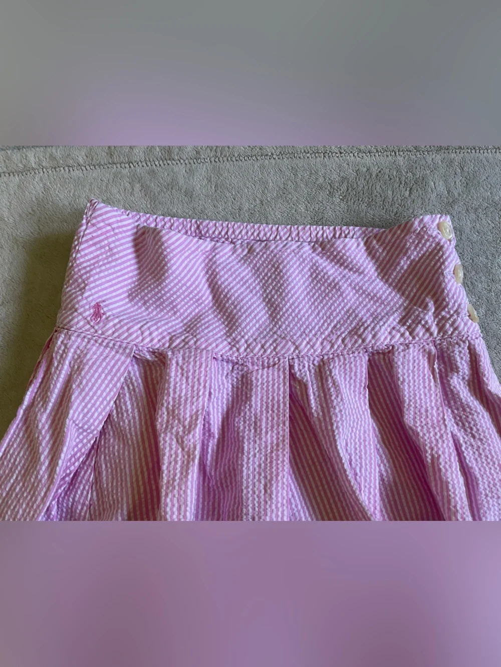 Ralph Lauren cotton hem ruffled