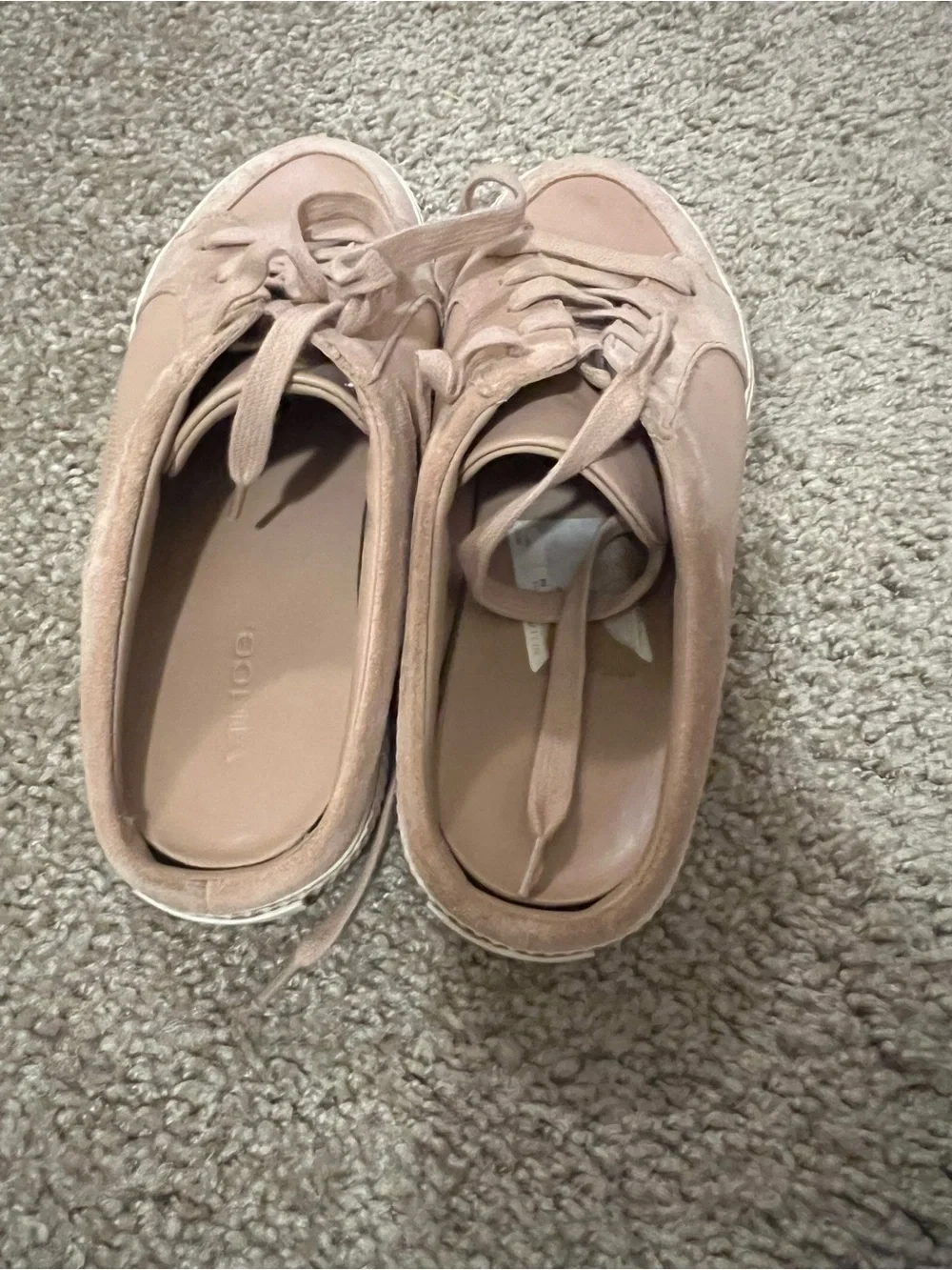 Vince Kess Backless leather and suede sneaker 7