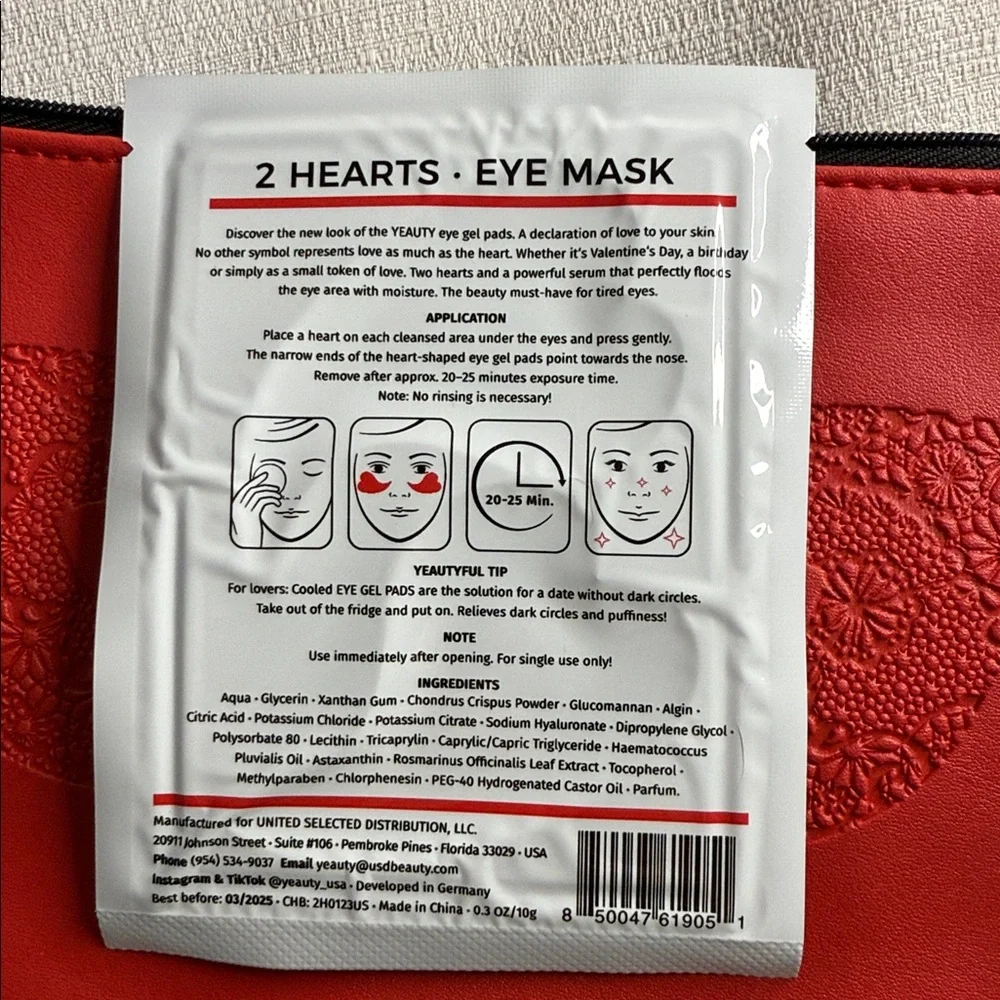Ipsy Red Mask Cosmetic Bundle