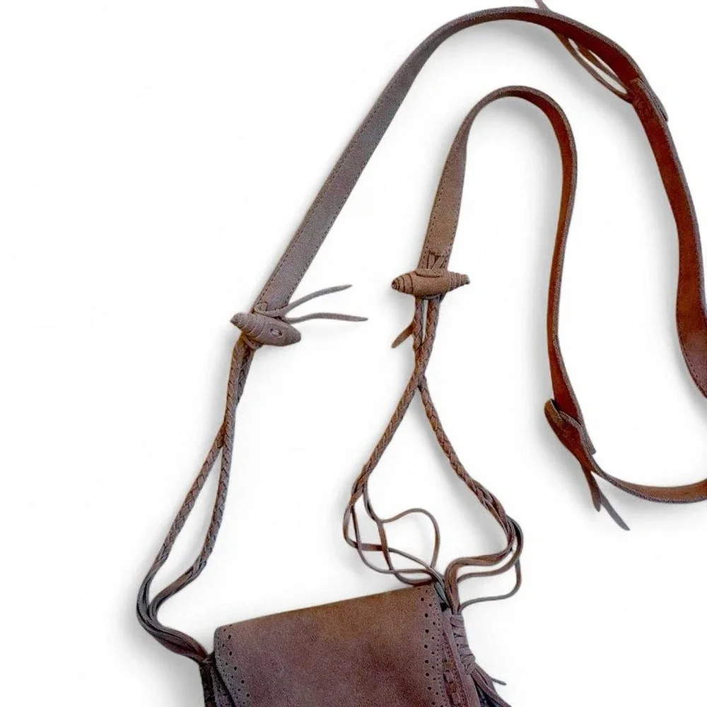 Vintage 70s Fringe Suede purse