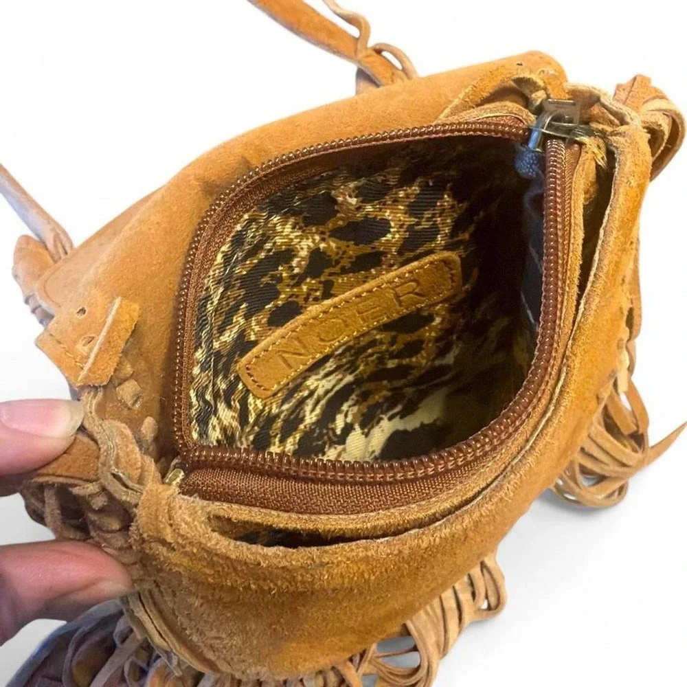 Vintage 70s Fringe Suede purse