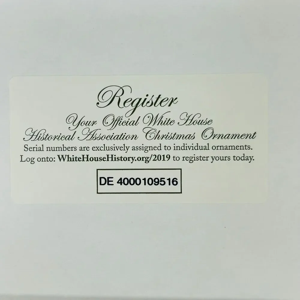 White House Christmas Ornament 2019 Eisenhower Sikorsky Numbered