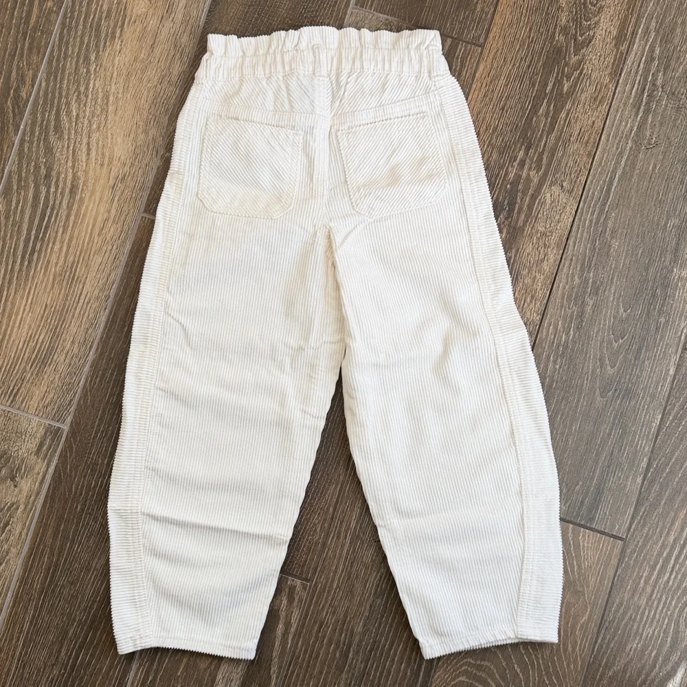 Gap Kids Girls’ Ivory Corduroy Horseshoe Pants—5