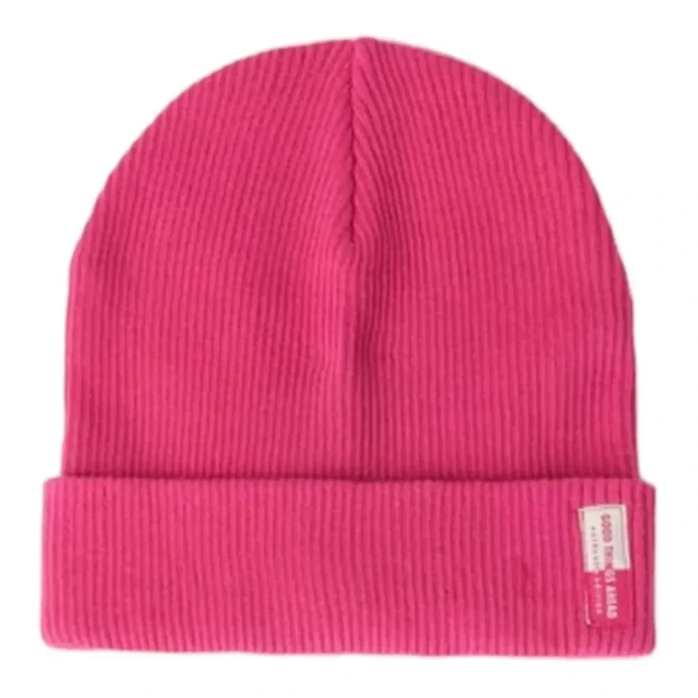 ZARA Kids | Fuchsia | RIBBED CAP WITH LABEL