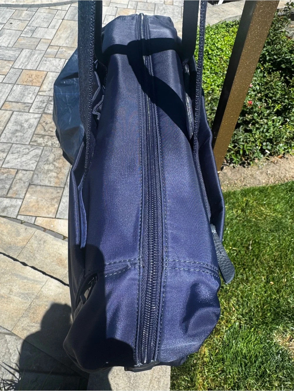 Nw KNOMO London Mayfair Grosvenor 18” Navy Blue Zip Tote Bag Carry-on Luggage