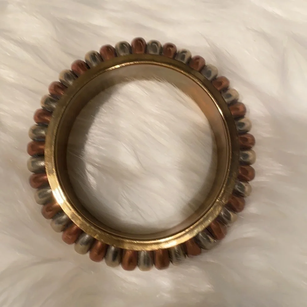 Women’s copper/silver/gold bangle bracelet
