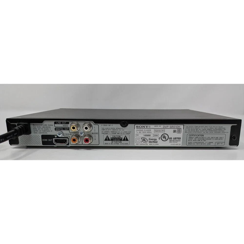 Sony dvp sr510h
