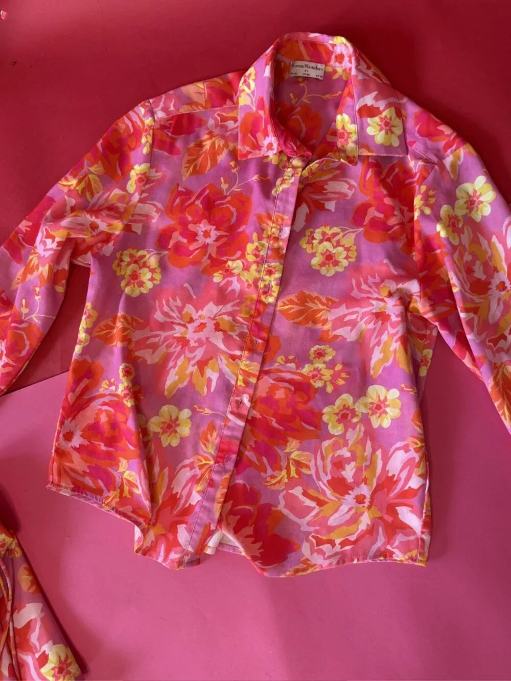 Seven Wonders Floral Shirt & Shorts Set • Pink Retro Matching Set