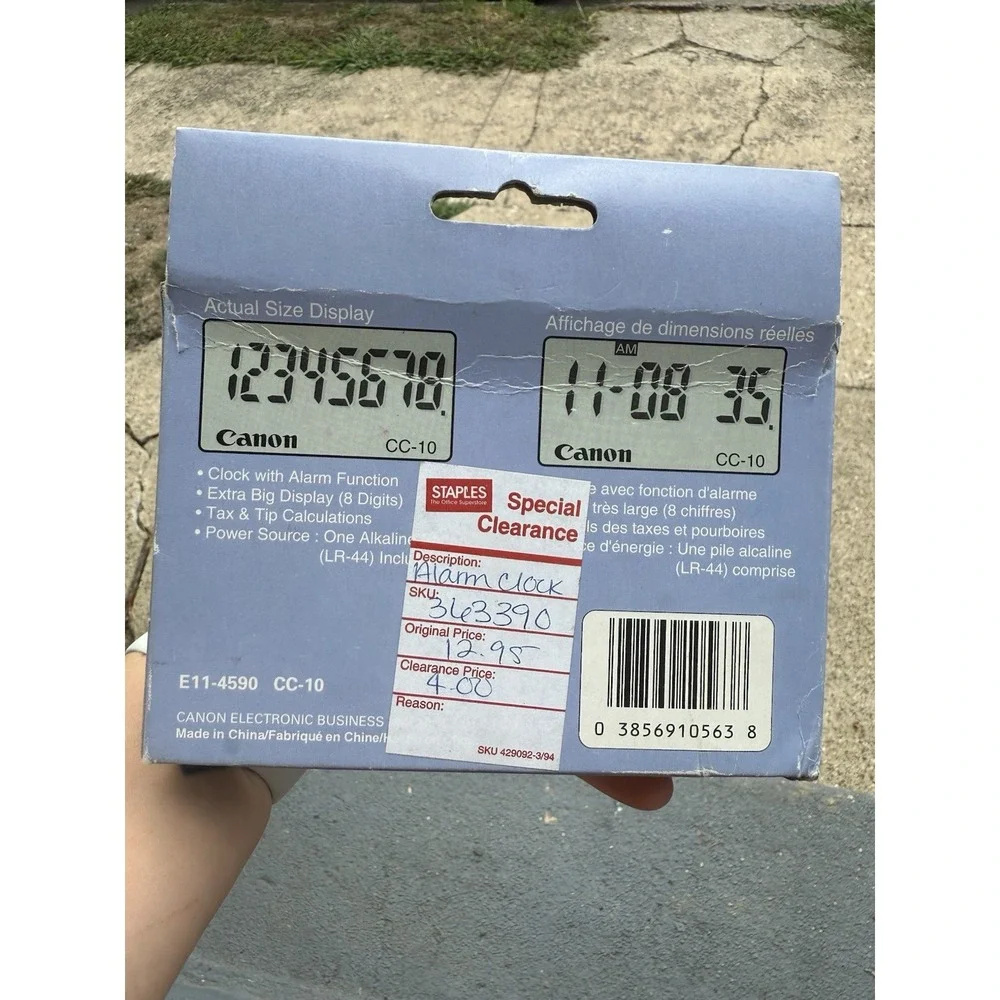 Canon clock has
