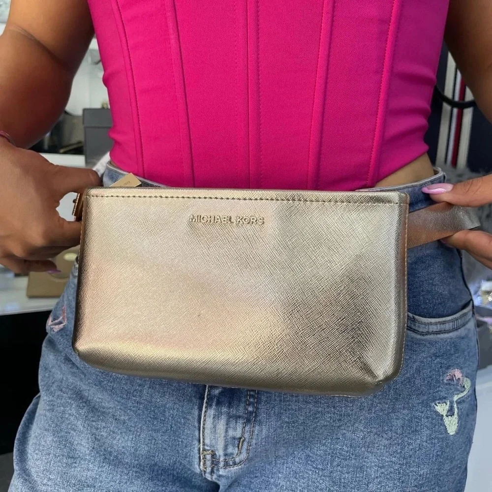 Michael Kors Gold Crossbody Bag