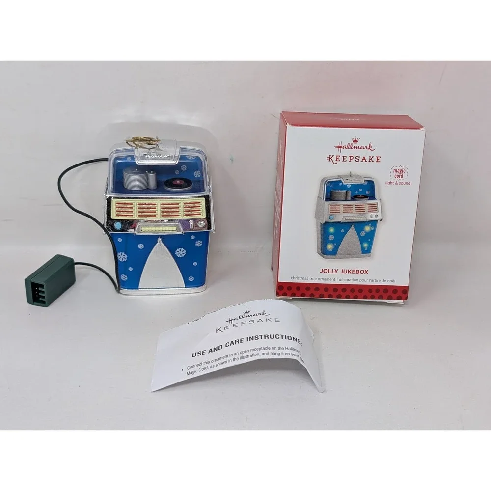 Hallmark‎ Keepsake Jolly Jukebox 2013 Christmas Ornament With Light & Sound Y2K