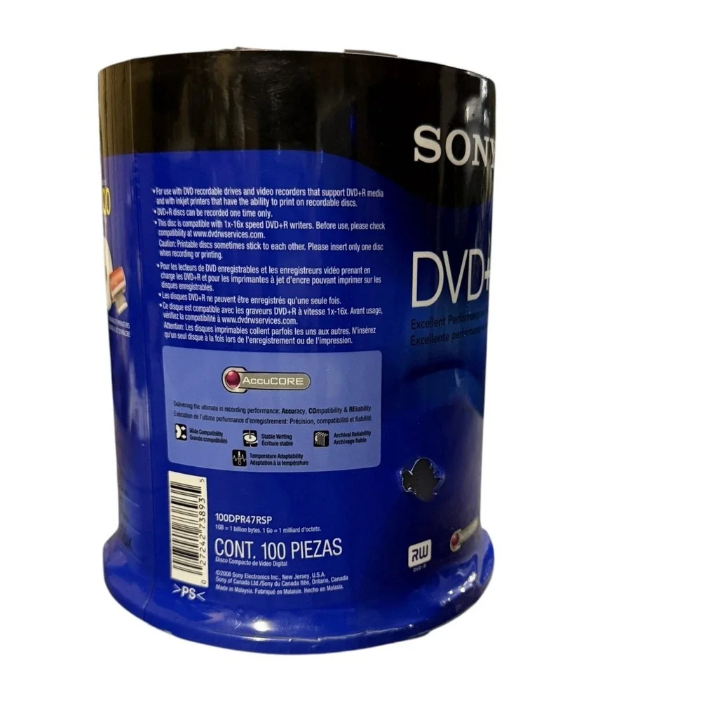 Sony dvd+r 7gb
