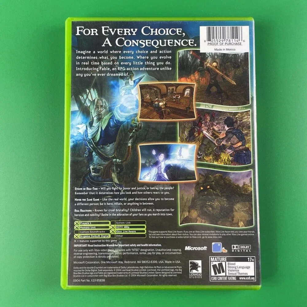 Microsoft fable xbox