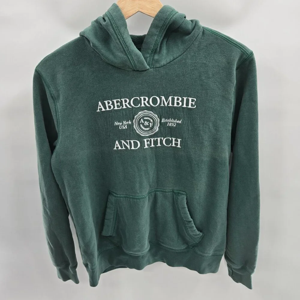 Abercrombie & Fitch Kids Green Hooded Sweatshirt Size 15/16