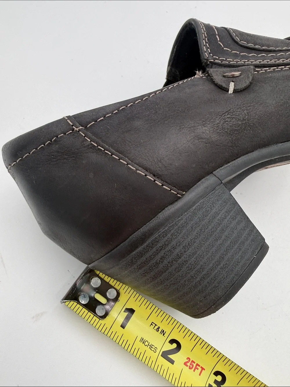 Earth origins Black Low Heel Slip-On Pumps booties women 8M casual office Y2K