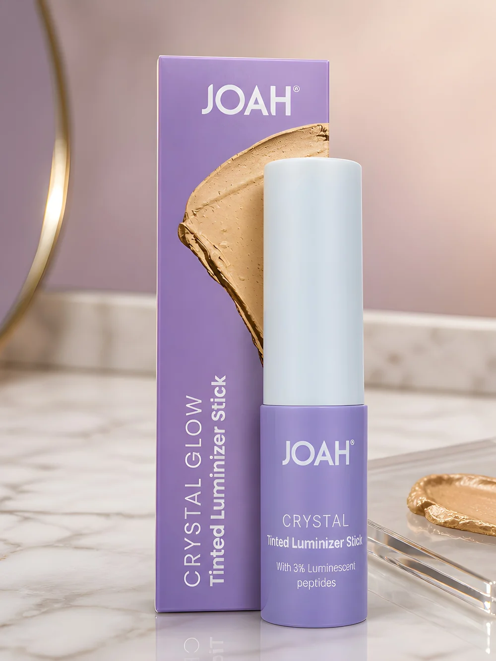 JOAH Crystal Glow Tinted Luminizer Stick In Fair With Cool Undertones
