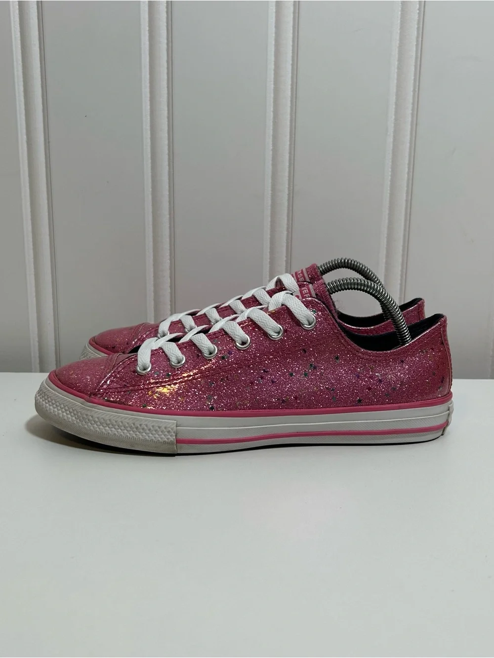 Converse sparkling pink