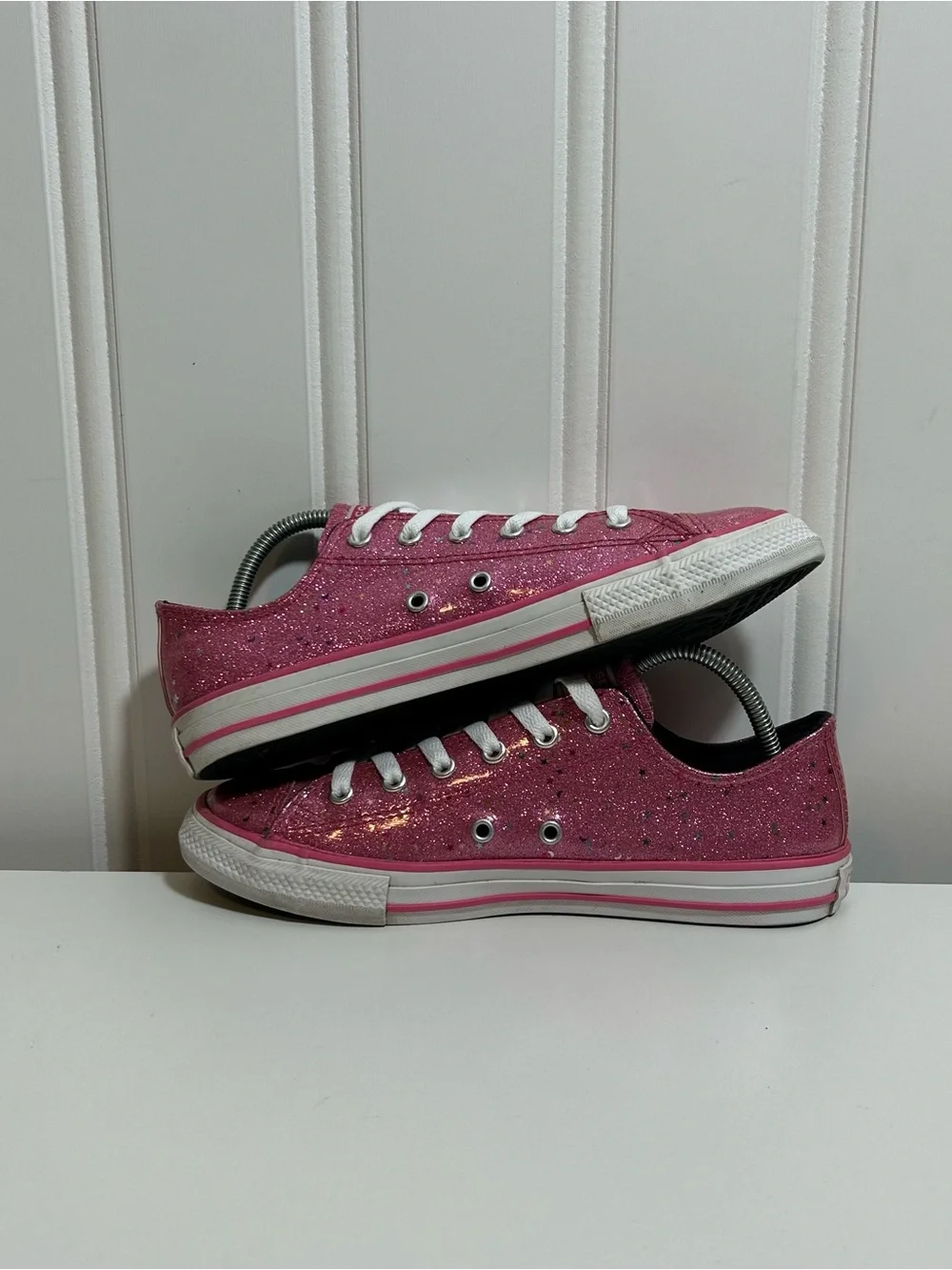 Converse sparkling pink