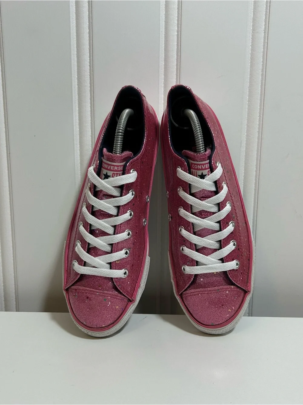 Converse sparkling pink