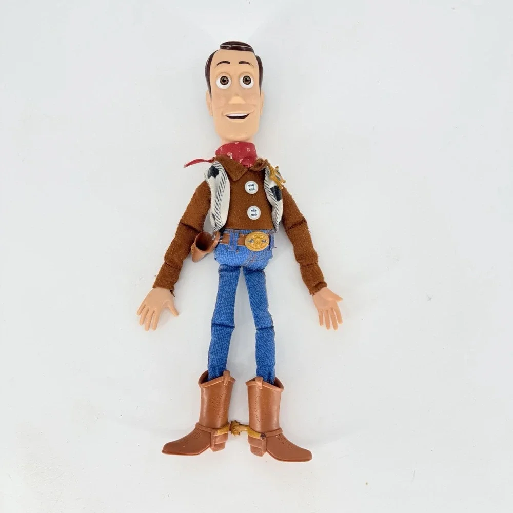 Toy Story Adventure Woody Talking Doll 2006 Hasbro Works Rare Brown Shirt