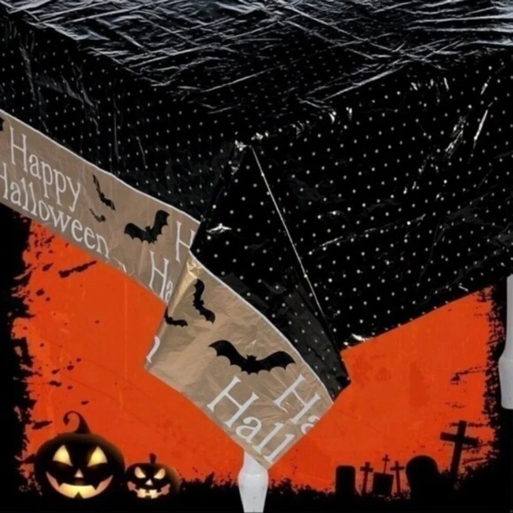 Halloween Glitz Table Cover
