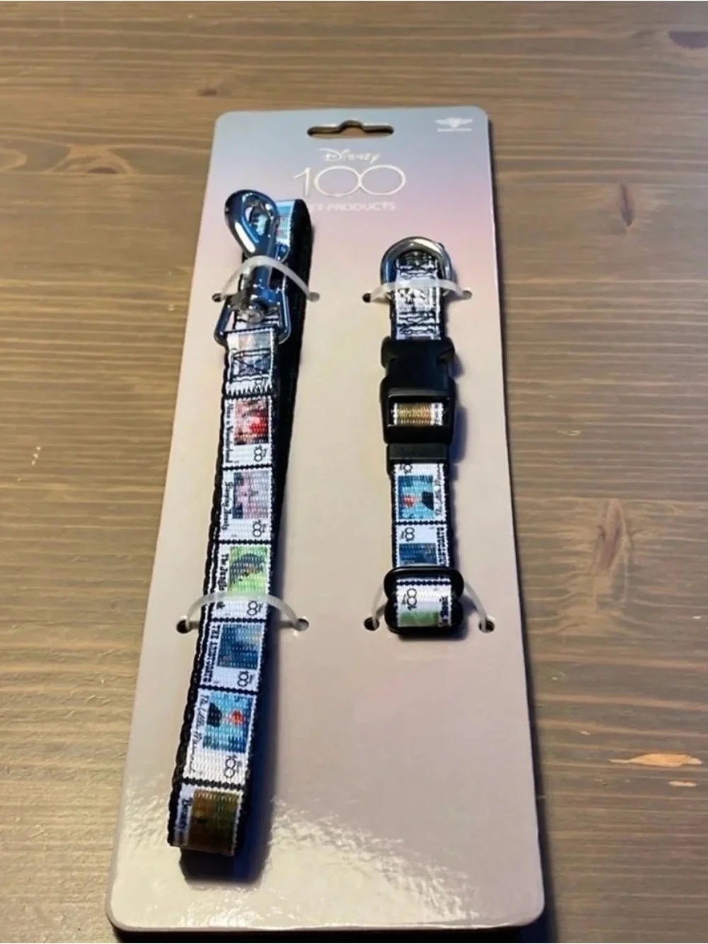 Disney 100 Dog leash & collar set Small