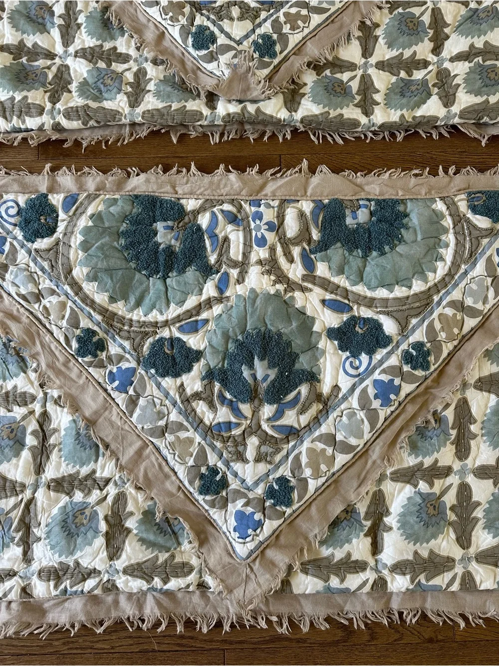 Soft Surroundings 2 Pillow Shams Covers 100% Cotton