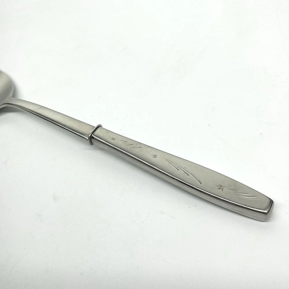 Vintage 1950s International Stainless TONIGHT Shooting Stars Pattern Salad Fork
