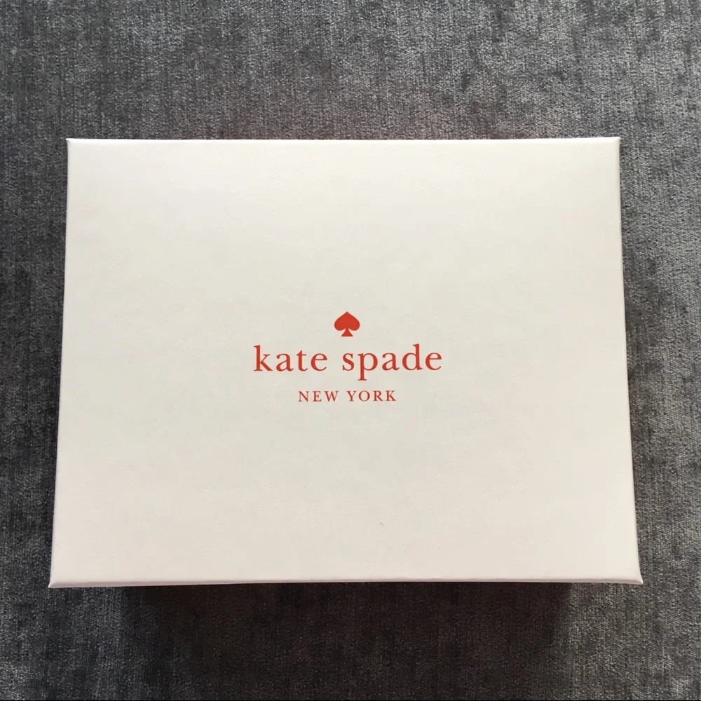 Kate Spade Jewelry Box Red White Classic Logo 4.5 x 5.75 inches