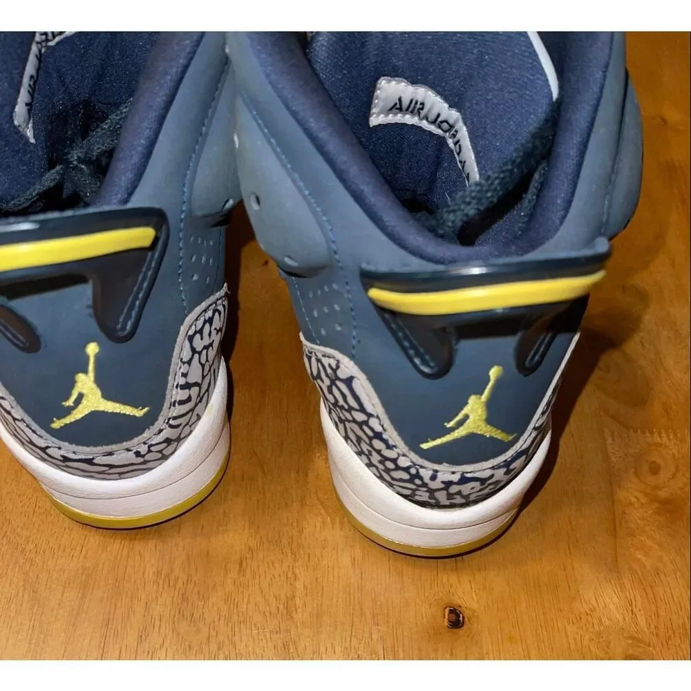 NIKE‎ AIR JORDAN SON OF MARS 512246-405 YOUTH 4.5Y USED BLUE BASKETBALL SNEAKERS