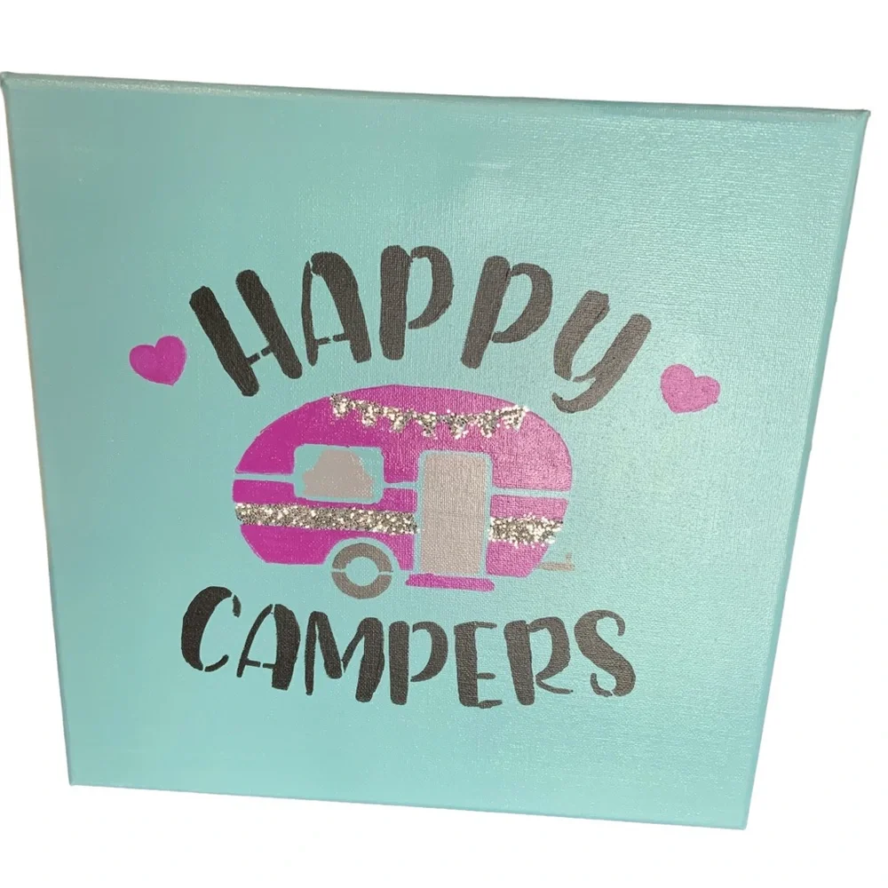 Happy Campers‎ canvas painting