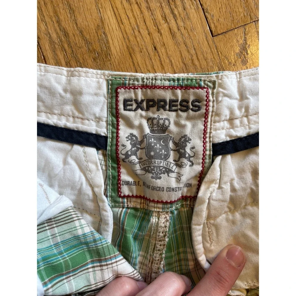 Express plaid shorts