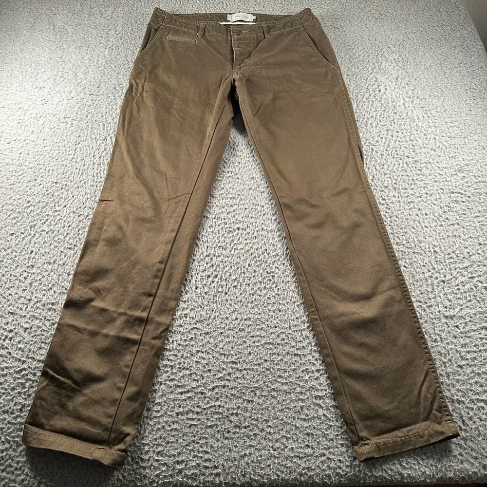 wings+horns Pants Mens 31 Brown Cotton‎ Chino Straight Leg Made in Japan