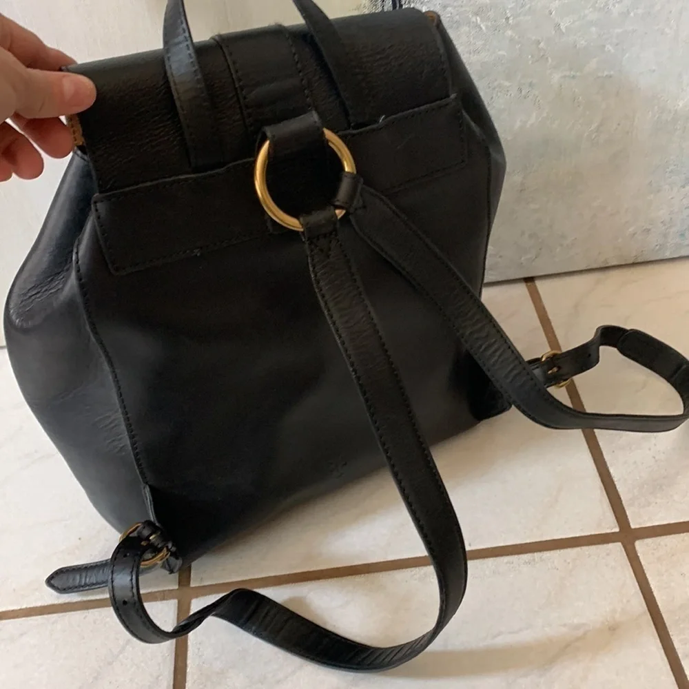 Frye black leather