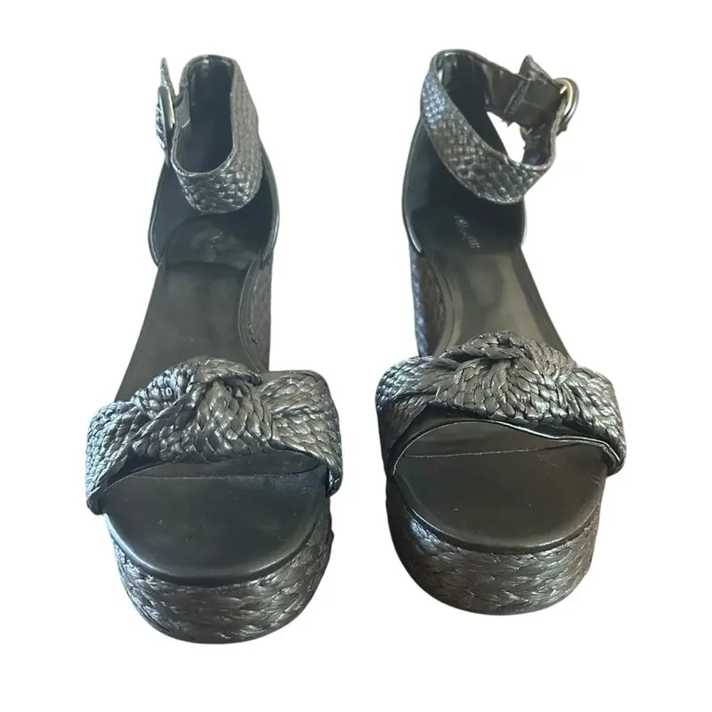 On 34th Nihari Knot Platform Wedge Sandals NEW Size 10