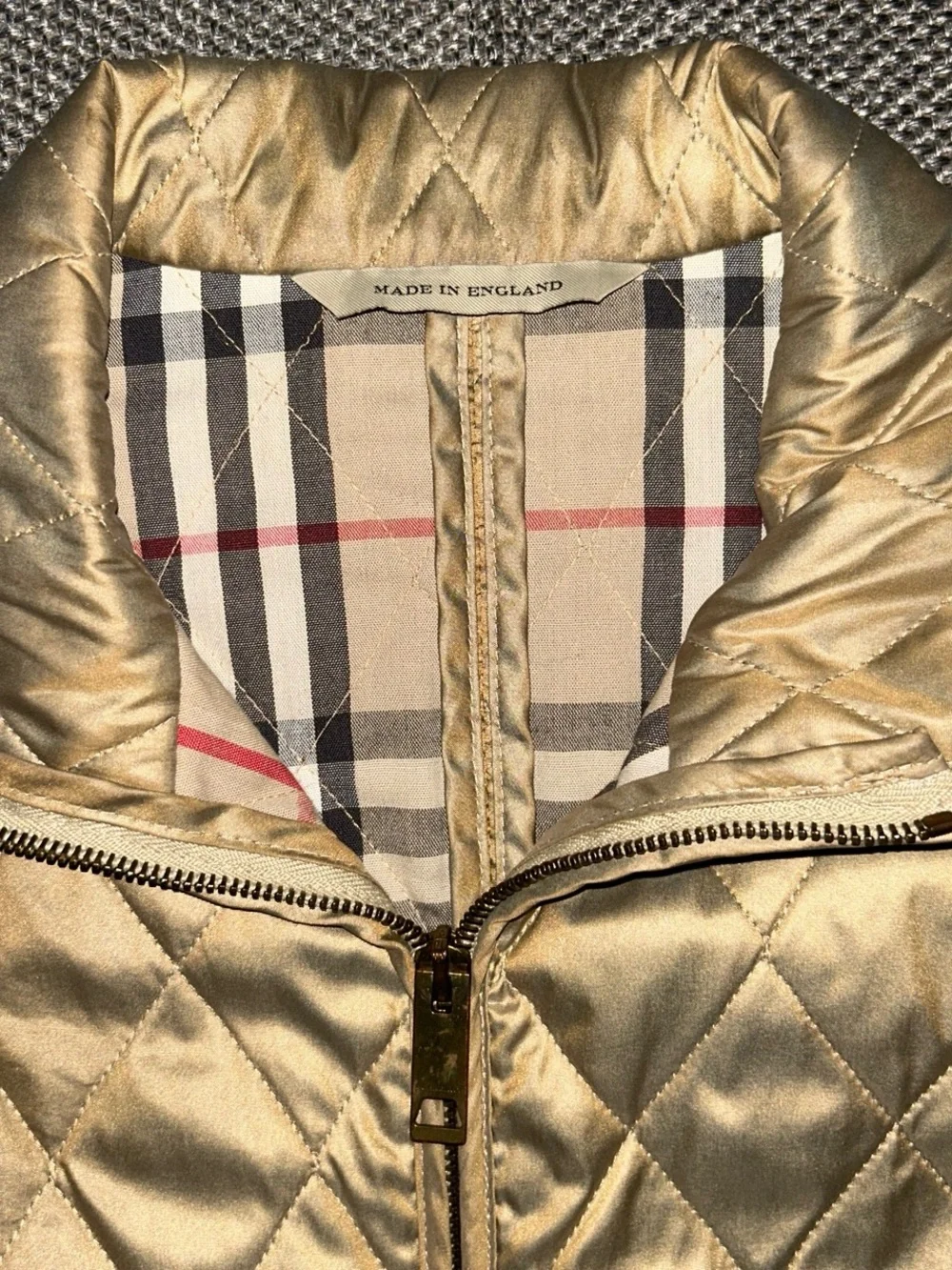 Burberry shiny quilted