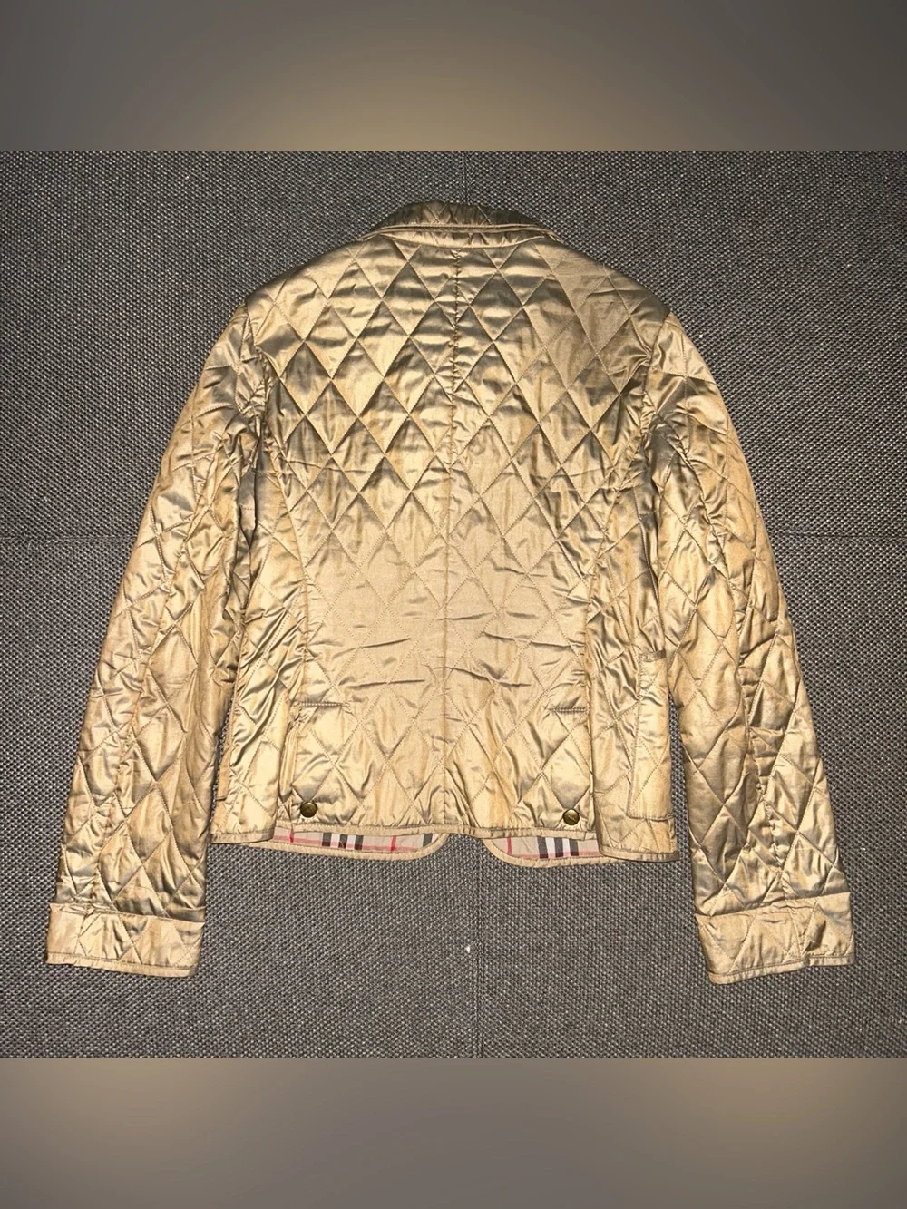 Burberry shiny quilted