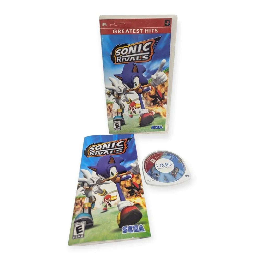 Sonic Rivals Sony PSP Greatest Hits SEGA 2006 CIB Complete with Manual UMD Disc