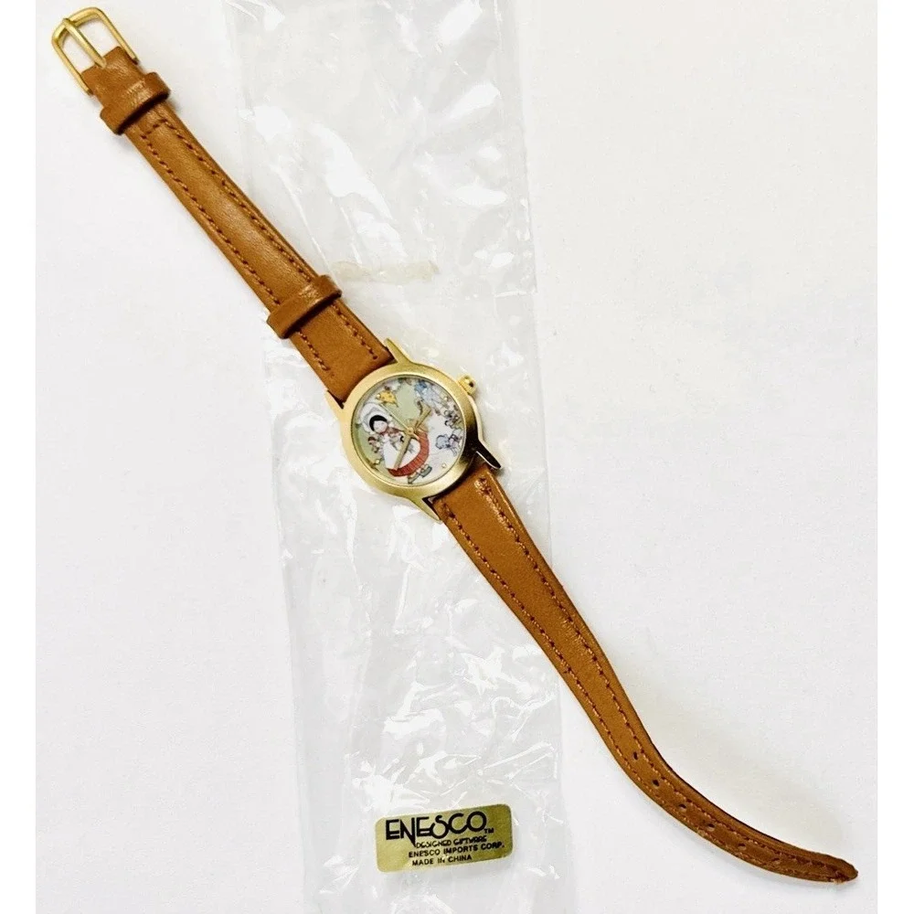 Vintage 1997 Enesco Lucie‎ Attwell Collectible Illustrated Watch NWT Wristwatch
