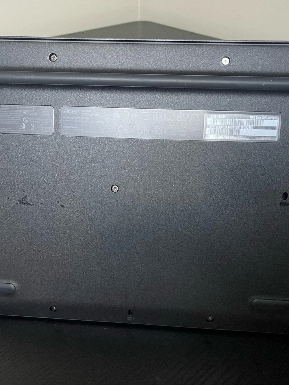 Acer chromebook dark
