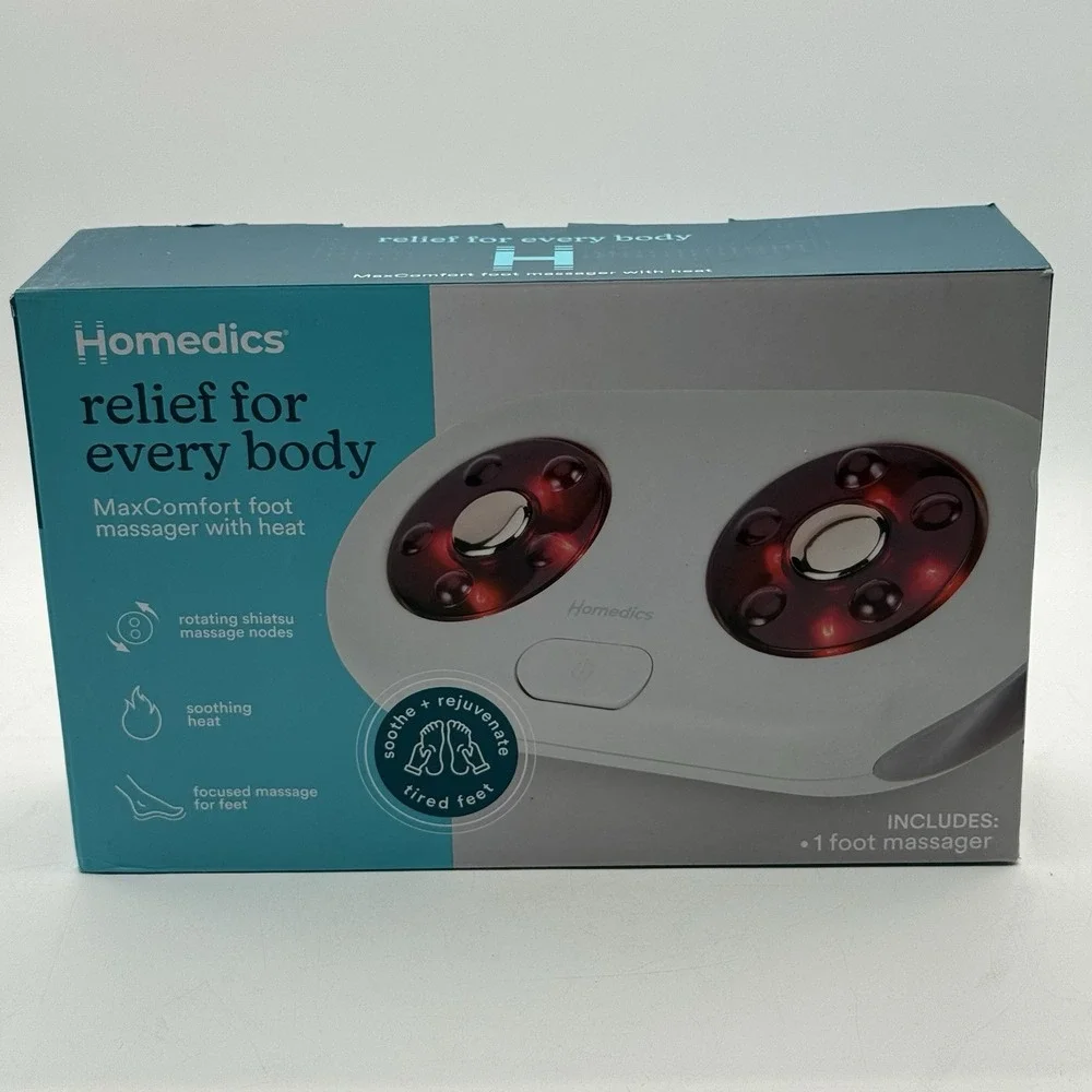 Homedics MaxComfort Therapeutic Shiatsu Foot‎ Massager with Soothing Heat